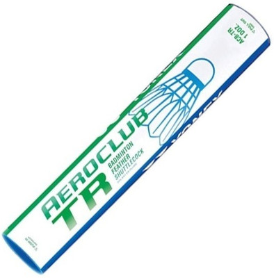 

Yonex Aeroclub TR Feather Feather Shuttle - White(Slow, 75, Pack of 12)