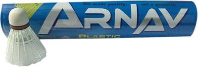 

Arnav A1 Plastic Shuttle - White(Medium, 77, Pack of 10)