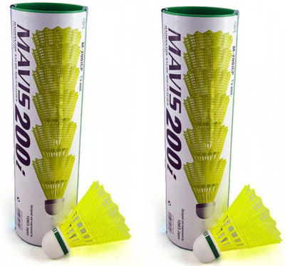 

Yonex Mavis 200 i Green Cap Nylon Shuttle - Yellow(Slow, 75, Pack of 12)