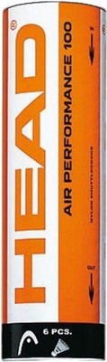 

Head Air Performance 100 Plastic Shuttle - Yellow(Medium, 77, Pack of 6)