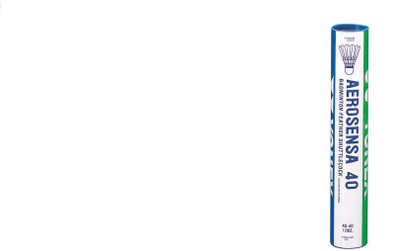 

Yonex AS-40 Feather Shuttle - White(Medium, 77, Pack of 12)