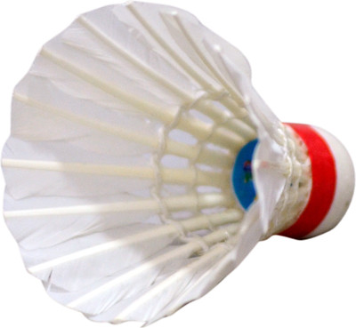 Sagar Chingari cock Feather Shuttle White Medium, 77, Pack of 10
