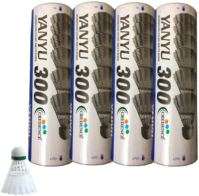 

Credence Yanyu 300 Nylon Shuttle - White(Medium, 77, Pack of 24)