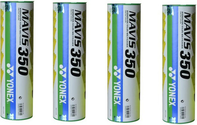 

Yonex Mavis 350 Nylon Shuttle - Multicolor(Slow, 75, Pack of 4)