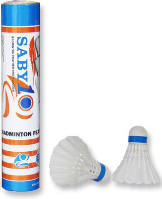 

Brawn Saby 10 Feather Shuttle - White(Medium, 77, Pack of 10)