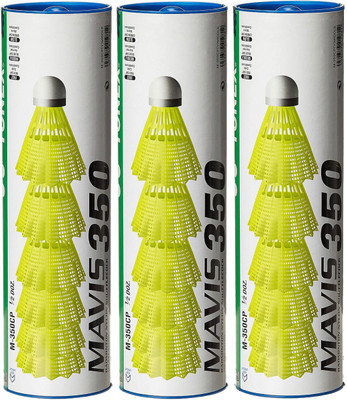 

Yonex Mavis 350 Nylon Shuttle - Yellow(Medium, 77, Pack of 18)