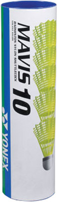 

Yonex Mavis 10 Nylon Shuttle - Yellow(Medium, Pack of 6)