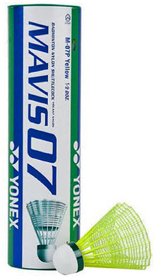 

Yonex Macis 07 Nylon Shuttle - Yellow(Slow, 75, Pack of 1)