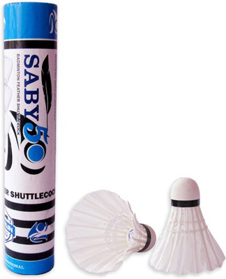 

Brawn Saby 50 Feather Feather Shuttle - White(Medium slow, 76, Pack of 10)