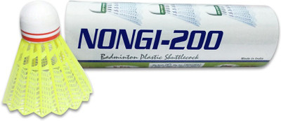 

Nongi A1 Plastic Shuttle - Yellow(Medium, 77, Pack of 5)
