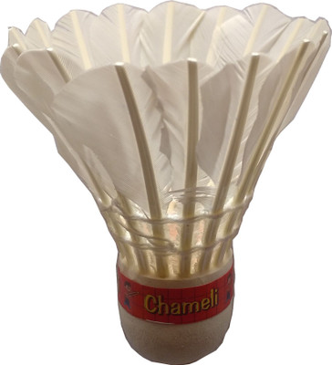 

ANAND'S Chameli Feather Shuttle - White(Medium, 77, Pack of 1)