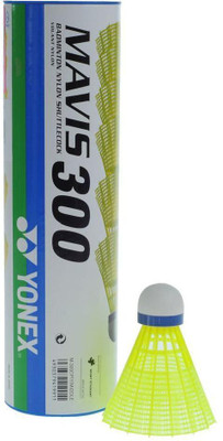 

Yonex Mavis 300 Nylon Shuttle - Yellow(Slow, 77, Pack of 6)