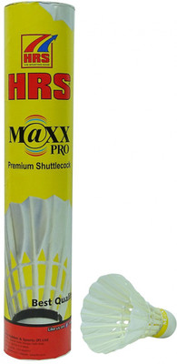 

HRS Hrs Maxx Pro Feather Shuttle - White(Medium, 77, Pack of 10)