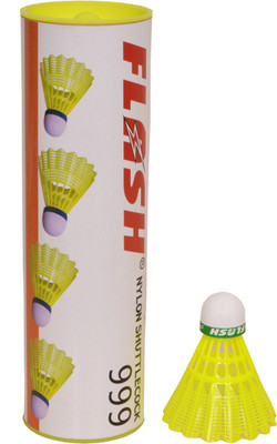 

Flash Cock 999 Nylon Shuttle - Yellow(Slow, 75, Pack of 6)