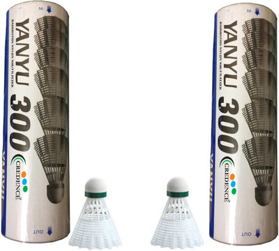 

Credence Yanyu 300 Nylon Shuttle - White(Medium, 77, Pack of 12)