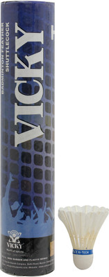 

Vicky Hi-tech Indoor Feather Shuttle(Medium, 77, Pack of 10)