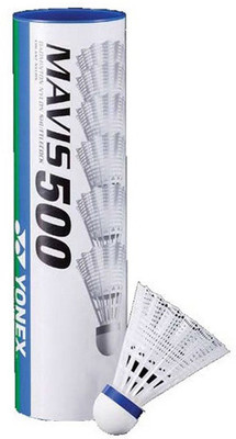 

Yonex MAVIS 500 Nylon Shuttle - White(Pack of 6)