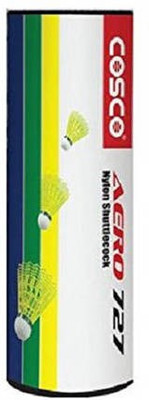 

Cosco aero 727 (pack of 6 ) Nylon Shuttle - Multicolor(Medium, 77, Pack of 6)