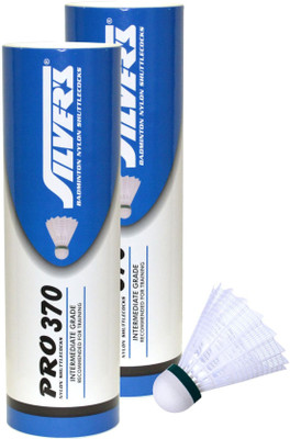 

Silver's Pro-370 Nylon Shuttle - White(Slow, 75, Pack of 12)