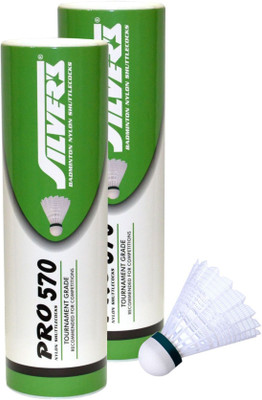 

Silver's Pro-570 Nylon Shuttle - White(Slow, 75, Pack of 12)