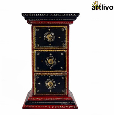 

Artlivo Solid Wood Side Table(Finish Color - Multicolor)