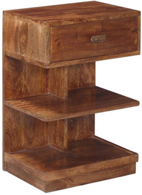 

Ringabell E Shape Solid Wood End Table(Finish Color - Provincial Teak)