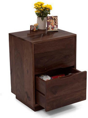 

Urban Ladder Zephyr Solid Wood Bedside Table(Finish Color - Mahogany)