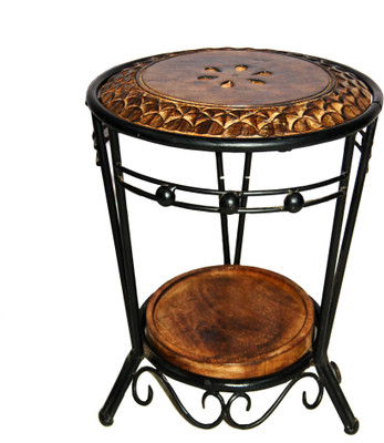 

Acme Production 17 Solid Wood Corner Table(Finish Color - Walnut Brown)