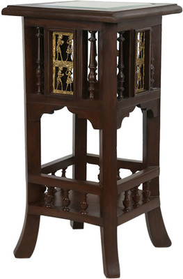 

ExclusiveLane Solid Wood Side Table(Finish Color - Walnut Brown)