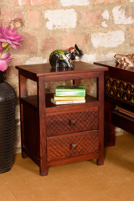 

Induscraft Solid Wood End Table(Finish Color - Brown)