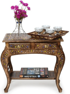 

Onlineshoppee CAC Solid Wood End Table(Finish Color - Walnut Brown)