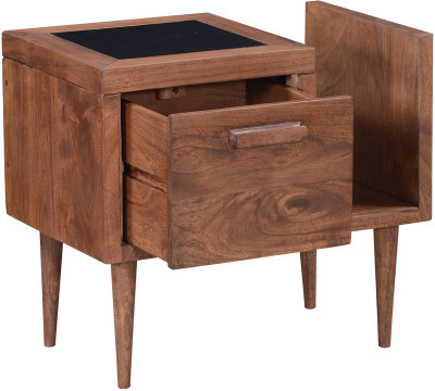 

Smarvvv Productions Solid Wood Side Table(Finish Color - brown)