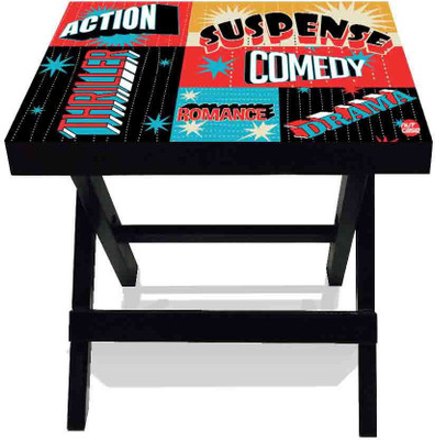 

Nutcase Solid Wood Side Table(Finish Color - Black)