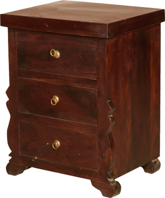 

Induscraft Solid Wood Bedside Table(Finish Color - Brown)