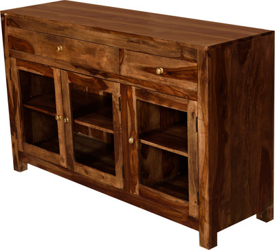 

Induscraft Solid Wood Console Table(Finish Color - Brown)