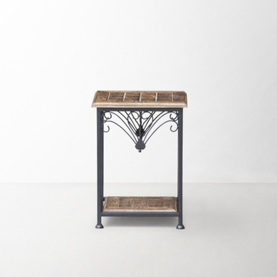 

Onlineshoppee AFR966 Solid Wood End Table(Finish Color - Walnut Brown)