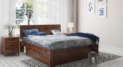 

Urban Ladder Magellan Solid Wood Bedside Table(Finish Color - Teak)