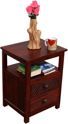 

Induscraft Solid Wood Bedside Table(Finish Color - CHERRY (105))