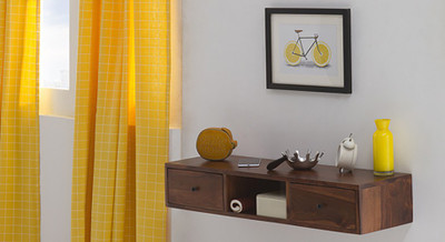 

Urban Ladder Claudio Solid Wood Side Table(Finish Color - Teak)