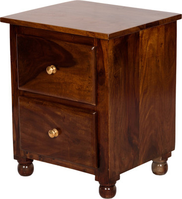 

Induscraft Solid Wood Bedside Table(Finish Color - Brown)