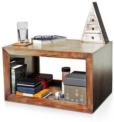 

Urban Ladder Euler Solid Wood Side Table(Finish Color - Teak)