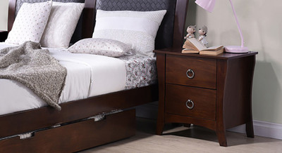 

Urban Ladder Packard Solid Wood Bedside Table(Finish Color - Dark Walnut)