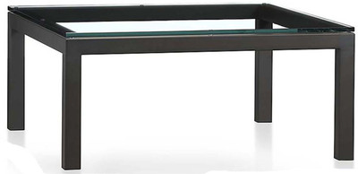 

WOOD CREATION Glass Side Table(Finish Color - Black)