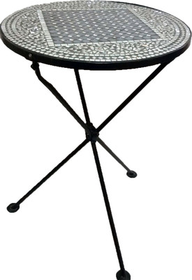 

Transcends Mosaic Metal Corner Table(Finish Color - Glossy)