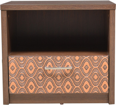 

HomeTown Nebula Night Stand Engineered Wood Bedside Table(Finish Color - Coffe Brown)