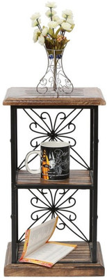 

Onlineshoppee AFR1031-sa Solid Wood Open Book Shelf(Finish Color - Brown)