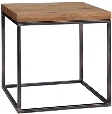 

WOOD CREATION Metal Side Table(Finish Color - Teak)