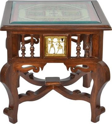 

ExclusiveLane Teak Wood Solid Wood Side Table(Finish Color - Walnut Brown)