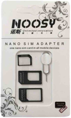 Generix Pack Of 2 Mini Micro Nano Noosy Sim Adapter(Plastic) Generix Pack Of 2 Mini Micro Nano Noosy Sim Adapter(Plastic)