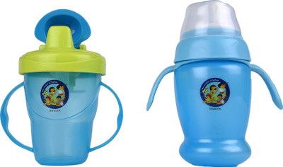 

Beebop 250 Ml cup with Handle & Cup with Spill Proof Lid(Multicolor)
